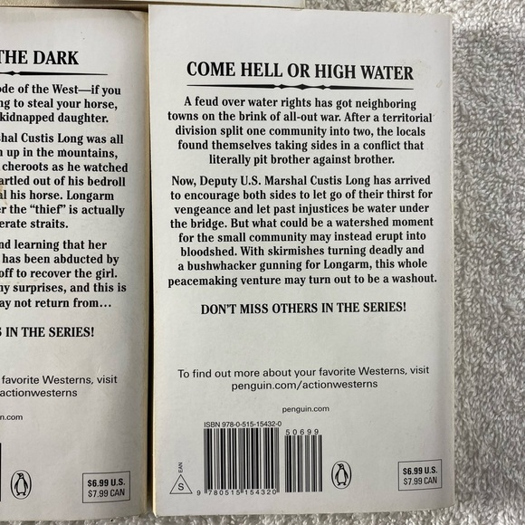 Vintage Longarm Action Western Romance Novel x3 - Picture 8 of 12